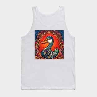 Quacky, the Colorful Duck Tank Top